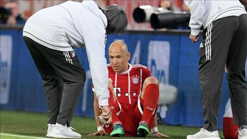 Arjen Robben chan thuong khong the gop mat trong tran tai dau voi Real Madrid.