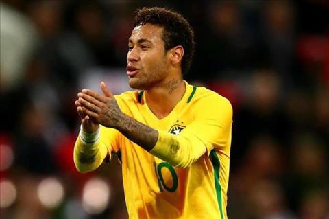 Neymar tren DT Brazil