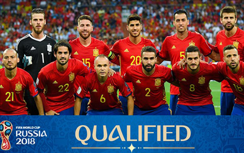 Danh sách ĐT Tây Ban Nha, đội hình tuyển TBN dự World Cup 2018 hình ảnh