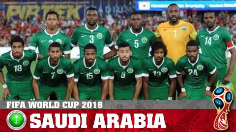 Lịch thi đấu đội tuyển Saudi Arabia ở World Cup 2018