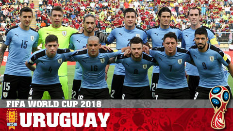 Lịch thi đấu đội tuyển Uruguay tại World Cup 2018