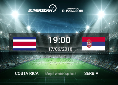 Kết quả Costa Rica vs Serbia trận đấu bảng E World Cup 2018
