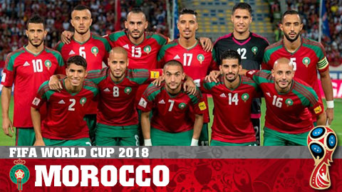 Lịch thi đấu World Cup 2018 của đội tuyển Marốc