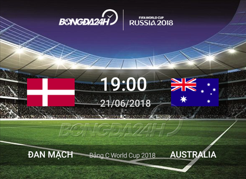 Kết quả Đan Mạch vs Australia trận đấu bảng C World Cup 2018
