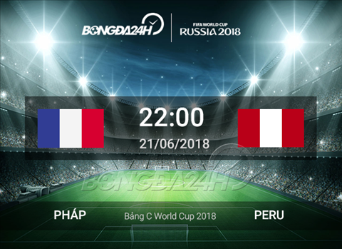 Kết quả Pháp vs Peru trận đấu bảng C World Cup 2018