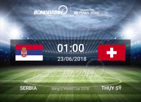 Kết quả Serbia vs Thụy Sĩ trận đấu bảng E World Cup 2018