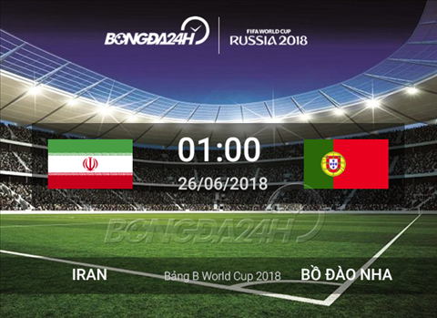 Kết quả Iran vs Bồ Đào Nha trận đấu bảng B World Cup 2018