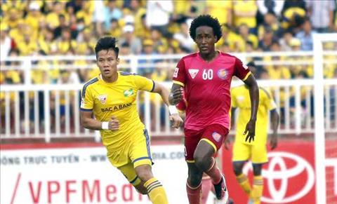 Tổng hợp: SLNA 3-2 Sài Gòn (Vòng 16 V-League 2018)