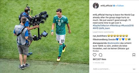 Tiền vệ Ozil nói gì về kỳ World Cup 2018 thảm họa