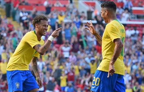 Neymar va Firmino ghi ban cho Brazil
