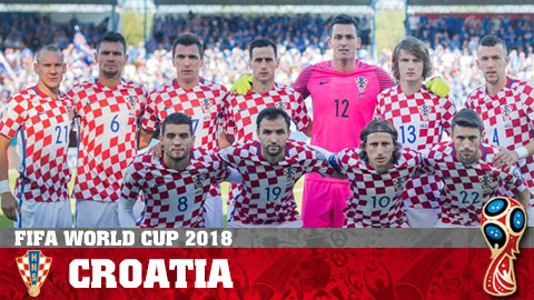 Lịch thi đấu World Cup 2018 của đội tuyển Croatia
