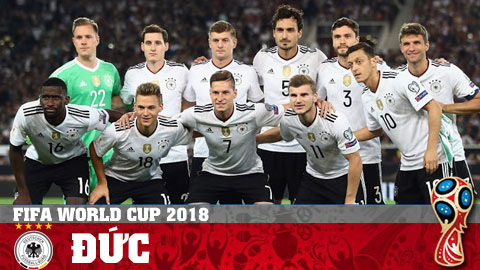 Lịch thi đấu World Cup 2018 của Đức