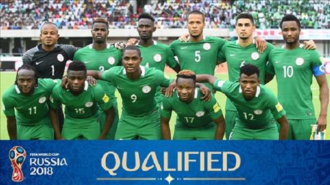 DT Nigeria bi danh gia thap nhat tai bang D World Cup 2018.