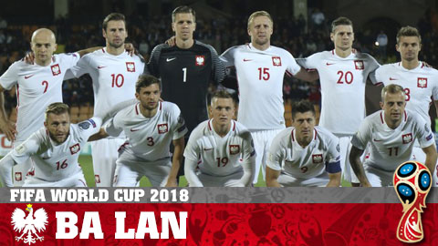 Lịch thi đấu của Ba Lan tại World Cup 2018