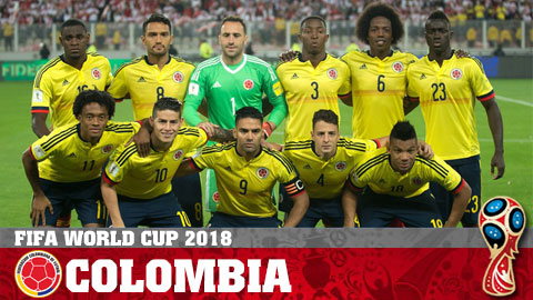 Lịch thi đấu của tuyển Colombia tại World Cup 2018