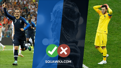 4 người chiến thắng và 3 người thất bại sau trận Pháp 4-2 Croatia