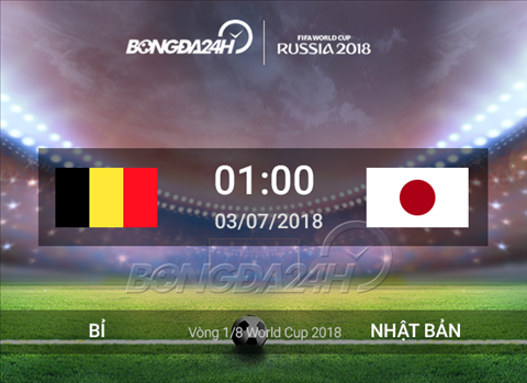 Kết quả Bỉ vs Nhật Bản trận đấu vòng 1/8 World Cup 2018