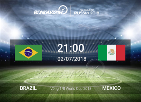 Kết quả Brazil vs Mexico trận đấu vòng 1/8 World Cup 2018