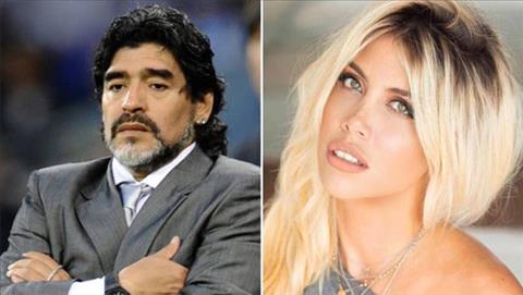 Maradona từng qua đêm với vợ tiền đạo Icardi hình ảnh