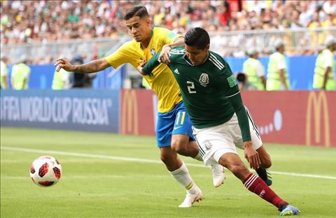 Brazil vs Mexico Coutinho kho khan