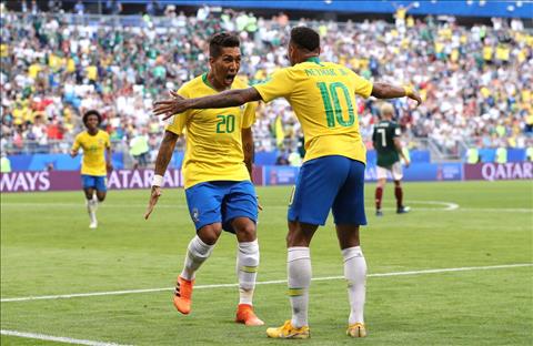 Neymar va Firmino cua Brazil an mung