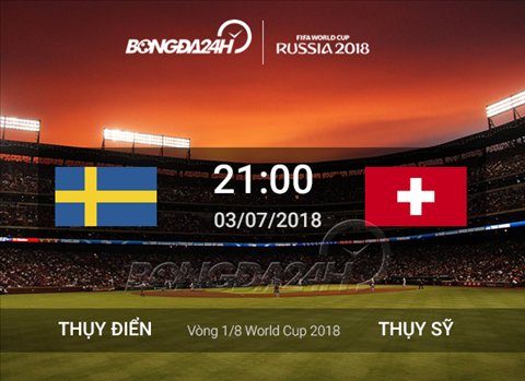 Kết quả Thụy Điển vs Thụy Sỹ trận đấu vòng 1/8 World Cup 2018