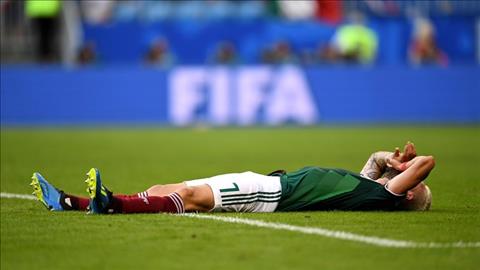 Layun, cau thu so 7 guc xuong san voi lan thu 7 lien tiep DT Mexico bi loai o vong 16 doi.