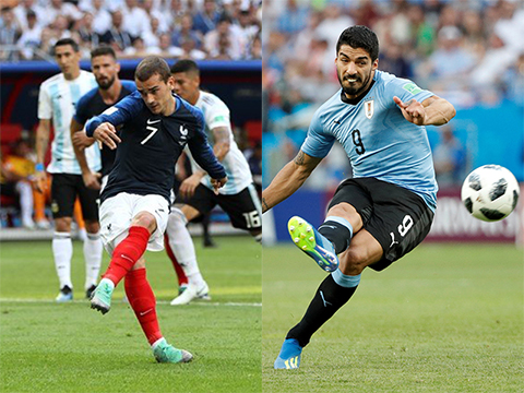 Lịch sử đối đầu Uruguay vs Pháp trước trận tứ kết World Cup 2018 hình ảnh