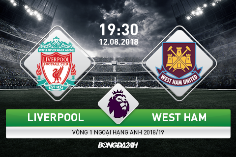 Kết quả Liverpool vs West Ham trận đấu vòng 1 Premier League 2018/19
