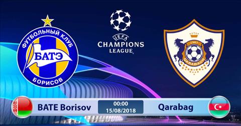 Nhận định BATE Borisov vs Qarabag 0h00 ngày 15/8 (Champions League 2018/19)