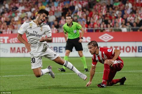 Real Madrid thang Girona nho hai qua phat den voi nhung lan nga rat dep cua Asensio.