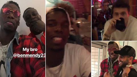 Tiền vệ Pogba đi xõa hết mình cùng sao Man City