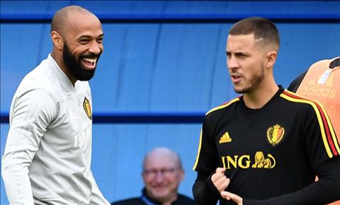 Eden Hazard và Romelu Lukaku chào đón Thierry Henry trở lại ĐT Bỉ hình ảnh