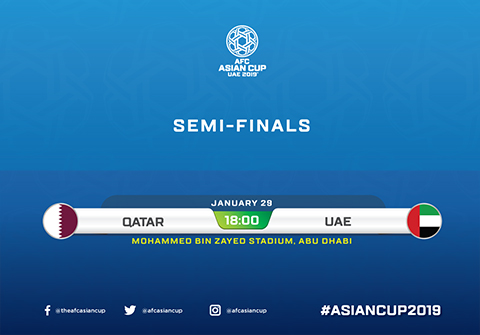 Link xem UAE vs Qatar trực tiếp bán kết Asian Cup 2019 hình ảnh