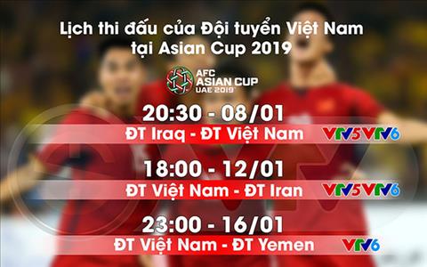 Lịch thi đấu việt nam asian cup 2019, LTĐ Asian Cup 2019 Việt Nam hình ảnh