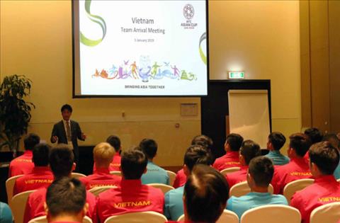 Tuyển Việt Nam họp với AFC trước ngày xung trận ở Asian Cup 2019 hình ảnh
