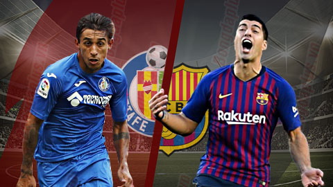 Kết quả Getafe vs Barca trận đấu vòng 18 La Liga 2018/19