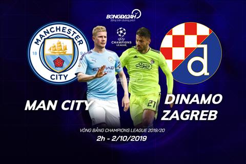 Trực tiếp Man City vs Dinamo Zagreb Cúp C1 châu Âu 2019 đêm nay hình ảnh