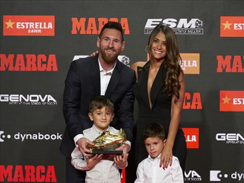 Quý tử Mateo chiếm spotlight bố Messi ở lễ trao giải Giày Vàng hình ảnh