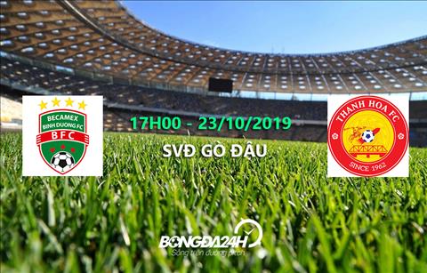 Trực tiếp bóng đá Bình Dương vs Thanh Hóa link xem V-League 2019 chiều nay