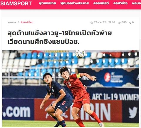 Truyền thông Thái Lan thất vọng về trận thua trước U19 Việt Nam hình ảnh