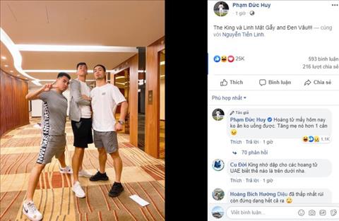 Tiền đạo Công Phượng được Đức Huy ví như Đen Vâu