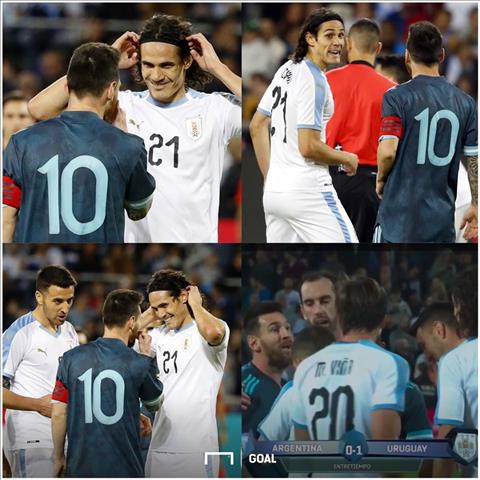 Messi vs Cavani suýt đánh nhau trong trận Argentina 2-2 Uruguay hình ảnh