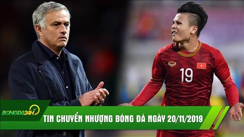 Tin chuyển nhượng hôm nay 20/11: Mourinho chính thức dẫn dắt Tottenham, Celta Vigo mượn Quang Hải?