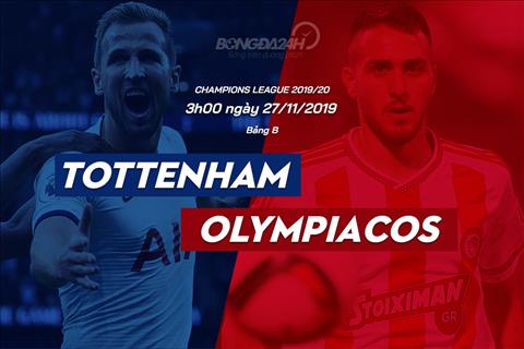 Trực tiếp Tottenham vs Olympiacos Champions League 20192020 hình ảnh