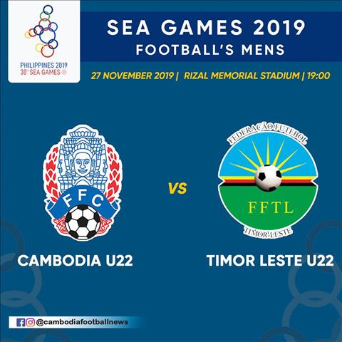 Trực tiếp bóng đá U22 Campuchia vs U22 Đông Timor SEA Games hình ảnh