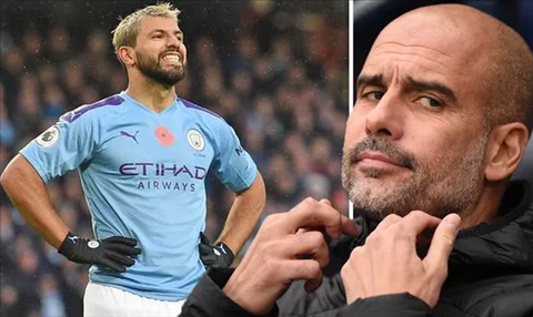 Man City đứng trước nguy cơ mất tiền đạo Aguero vào cuối mùa giải hình ảnh