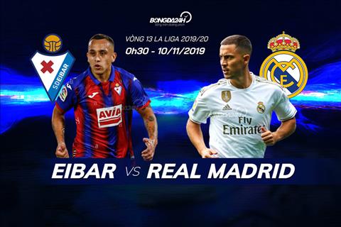 Trực tiếp Eibar vs Real Madrid bóng đá La Liga 2019 hôm nay hình ảnh