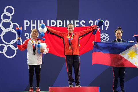 Vương Thị Huyền đoạt HCV SEA Games 30 môn Cử tạ hạng cân 45kg hình ảnh