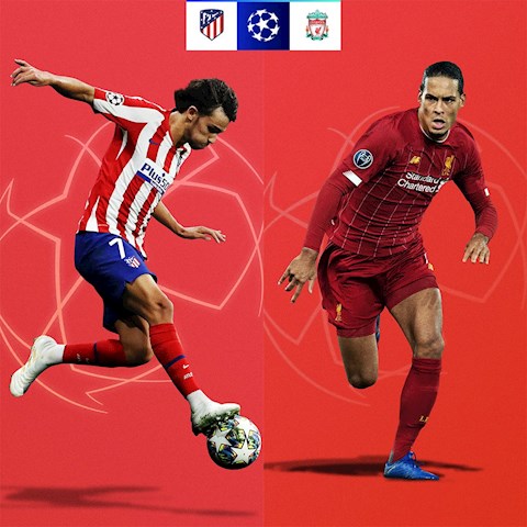 Atletico Madrid vs Liverpool vong 1/8 Champions League
